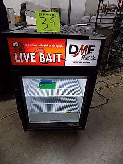 True Glass Door Cooler -USED FOR BAIT SALES