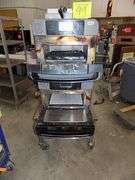 Two Turbochef ENCORE-2 Convection Oven W/Stainless Steel Cart