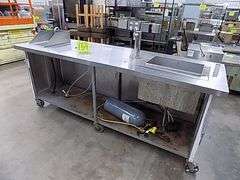 SS Topped Mobile Bar Station