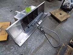 John Boos SS 3 Compartment Sink w/ Spray Nozzle