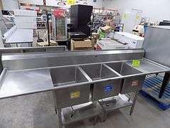 SS 3 Compartment Sink