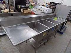 SS 3 Compartment Sink