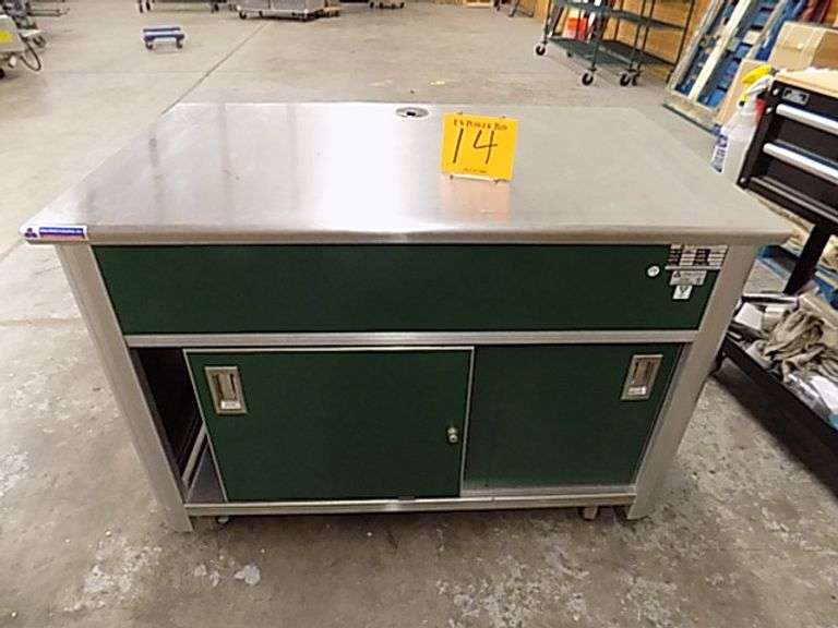 Atlas Metal Ind # BLU-3-BU SS Topped Cashiers Station