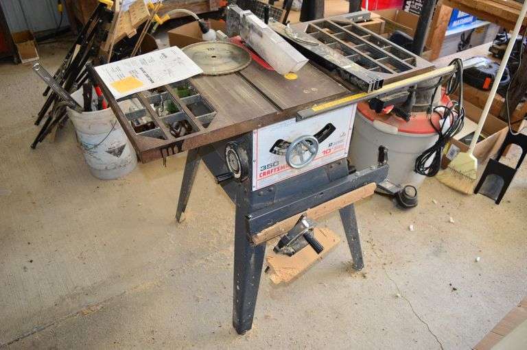 Craftsman 10" Table Saw - Shackelton Auctions Inc.