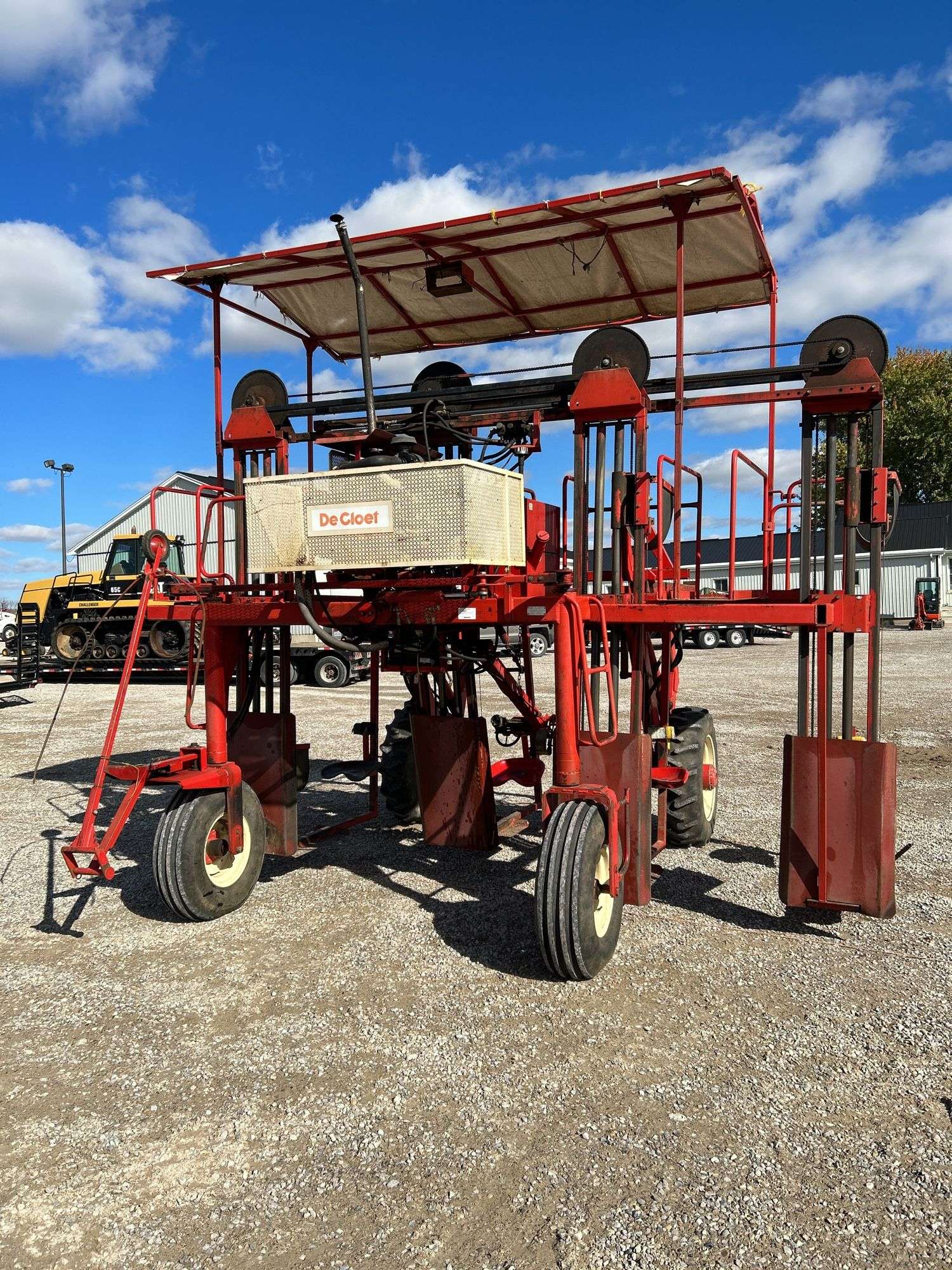DECLOET SEMI AUTOMATIC 4 ROW TOBACCO HARVESTER