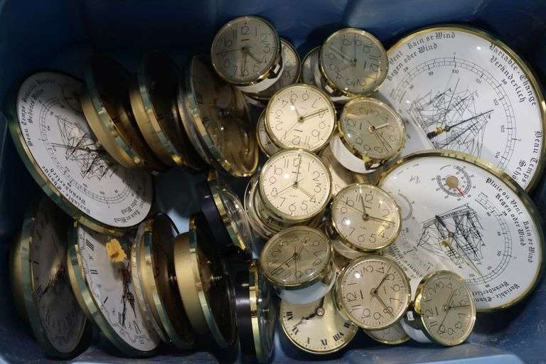 TOTE OF CLOCK INSERTS & BAROMETERS - Shackelton Auctions Inc.