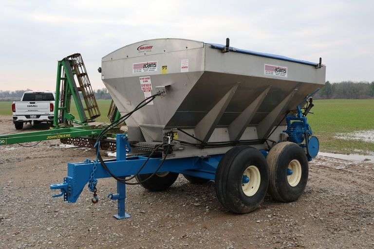 ADAMS 8 TON TANDEM STAINLESS STEEL FERTILIZER/LIME SPREADER ...