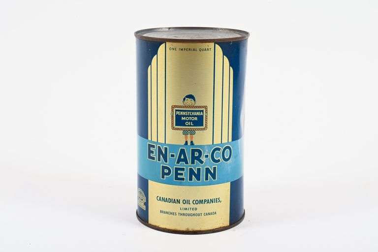 EN-AR-CO PENN MOTOR OIL IMPERIAL QUART CAN
