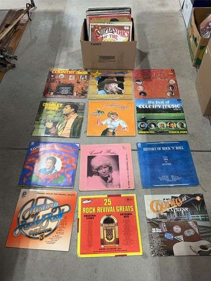 BOX OF ASSORTED 33 RPM RECORDS - Shackelton Auctions Inc.