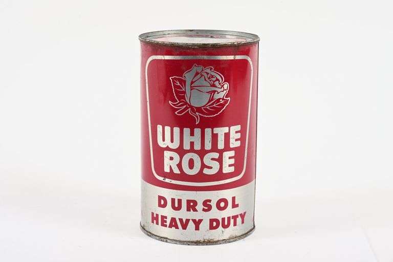 WHITE ROSE DURSOL HEAVY DUTY MOTOR OIL IMPERIAL QUART CAN
