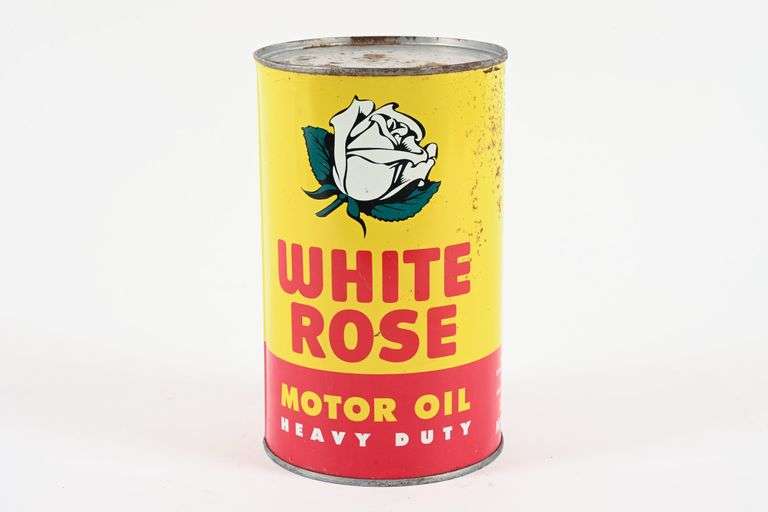 WHITE ROSE HEAVY DUTY MOTOR OIL IMPERIAL QUART CAN
