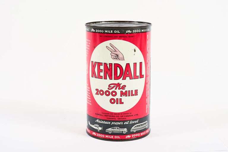 KENDALL MOTOR OIL IMPERIAL QUART CAN - Shackelton Auctions Inc.