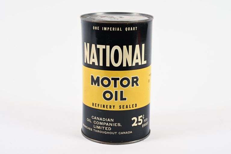 NATIONAL 25 CENT MOTOR OIL IMPERIAL QUART CAN