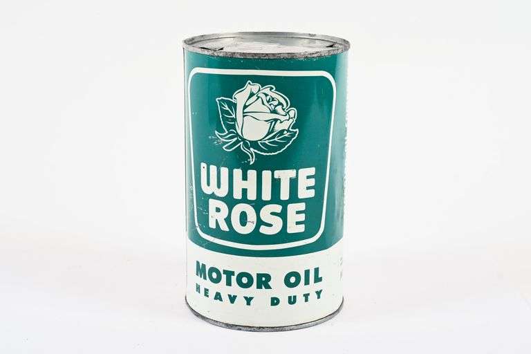 WHITE ROSE HEAVY DUTY MOTOR OIL IMPERIAL QUART CAN