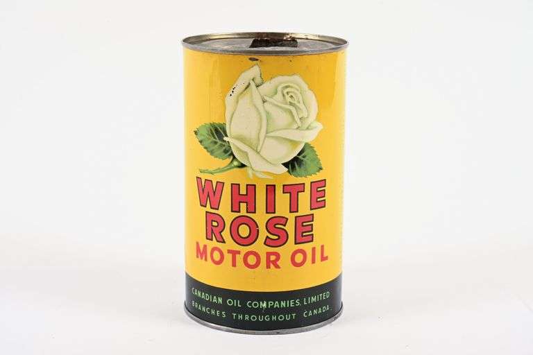 WHITE ROSE MOTOR OIL IMPERIAL QUART CAN