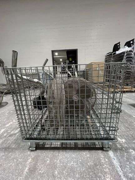 METAL CRATE WITH FOUR 20" LFI INDUSTRIAL FANS WITHOUT BRACKETS