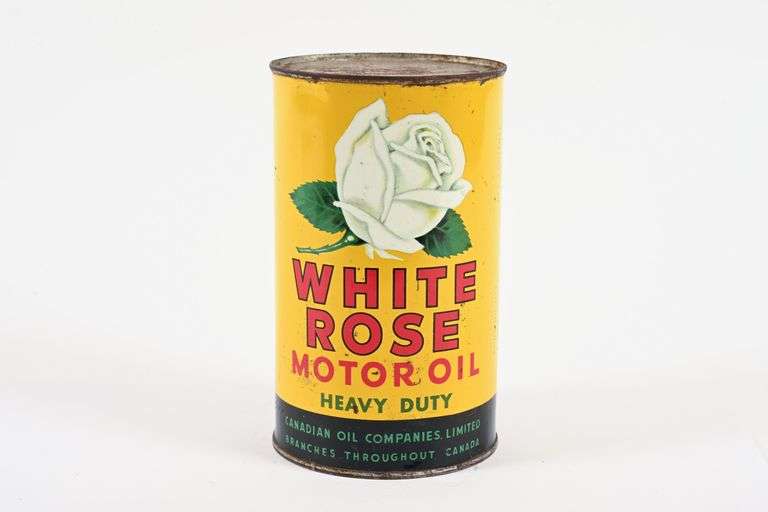 WHITE ROSE HEAVY DUTY MOTOR OIL IMPERIAL QUART CAN