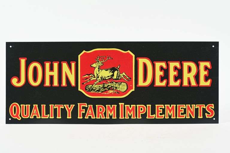 MODERN JOHN DEERE QUALITY FARM IMPLEMENTS SST SIGN - 26