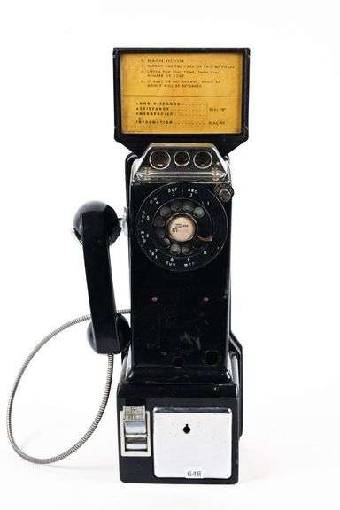 NORTHERN ELECTRIC THREE SLOT PAY PHONE