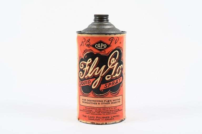 CAPO FLY GO LIQUID SPRAY PAPER LABEL 32 OZ CONETOP CAN - Shackelton ...