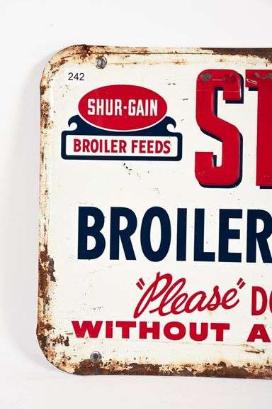 SHUR-GAIN STOP BOILERS AT WORK SST SIGN