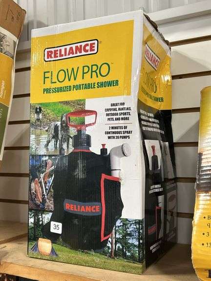 RELIANCE FLOW PRO PRESSURIZED PORTABLE SHOWER