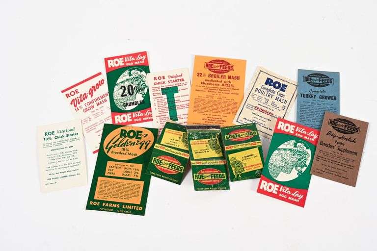 GROUP OF ROE MATCH BOOKS, ADVERTISING AND INFO CARDS - Shackelton ...