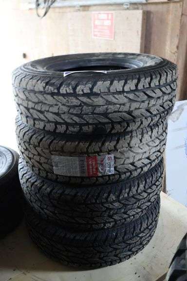 4 - LT245/75R16 ALL TERRAIN LIGHT TRUCK TIRES - Shackelton Auctions Inc.