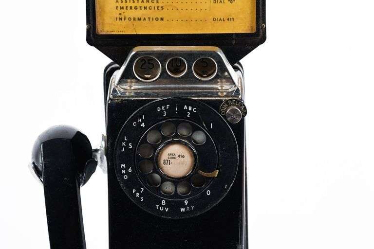 NORTHERN ELECTRIC THREE SLOT PAY PHONE
