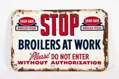 SHUR-GAIN STOP BOILERS AT WORK SST SIGN