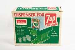 VINTAGE CHILTON TOYS 7UP DISPENSER WITH BOX