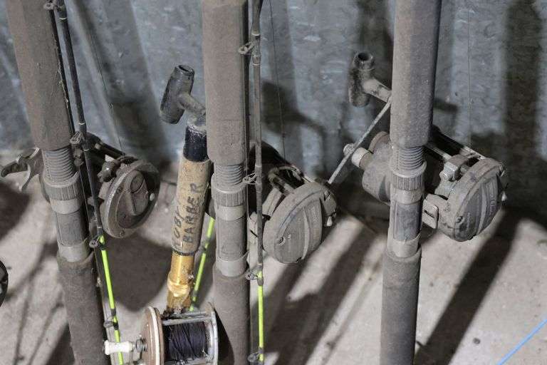 GROUP OF FISHING RODS
