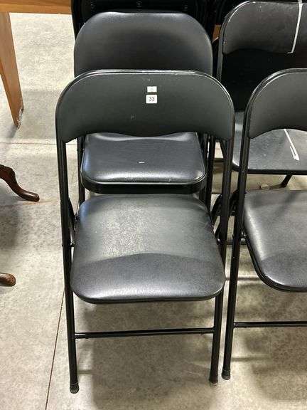 EIGHT FOLDING CHAIRS