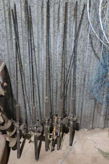 GROUP OF FISHING RODS