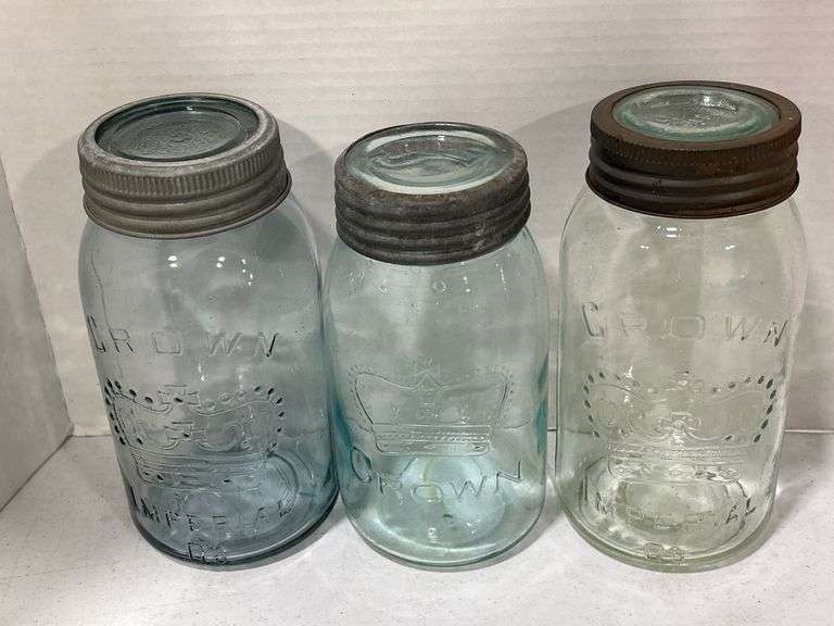 GROUP OF ASSORTED FRUIT JARS