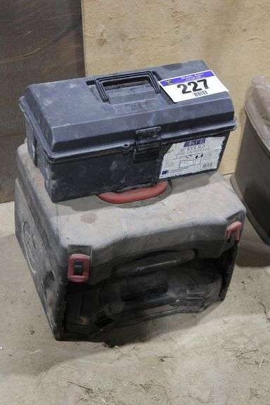 TOOLBOX WITH CONTENTS, BIT & HOLE SET