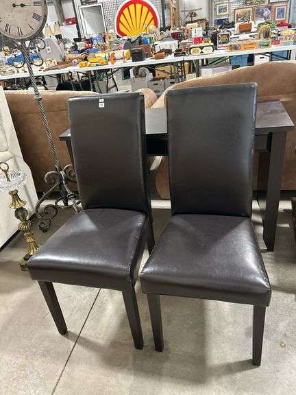 2 UPHOLSTERED DINNING CHAIRS