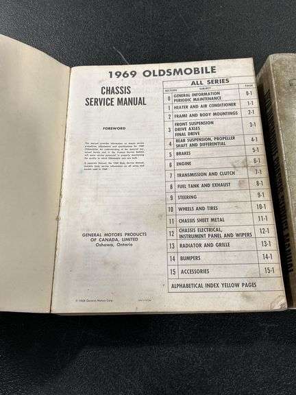 1969 & 1970 OLDSMOBILE CHASSIS SERVICE MANUALS
