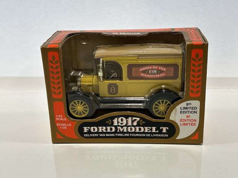 ERTL HOME HARDWARE 1917 FORD MODEL T DELIVERY VAN BANK - 1/25