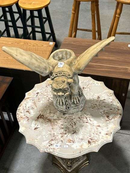 PLASTER GARGOYLE PLANTER - 20"X18"
