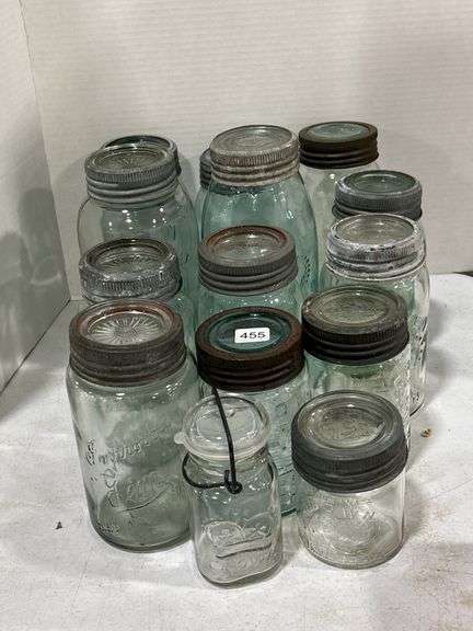 GROUP OF ASSORTED FRUIT JARS