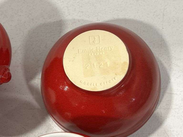 EMILE HENRY BOWLS & SALT & PEPPER SHAKERS