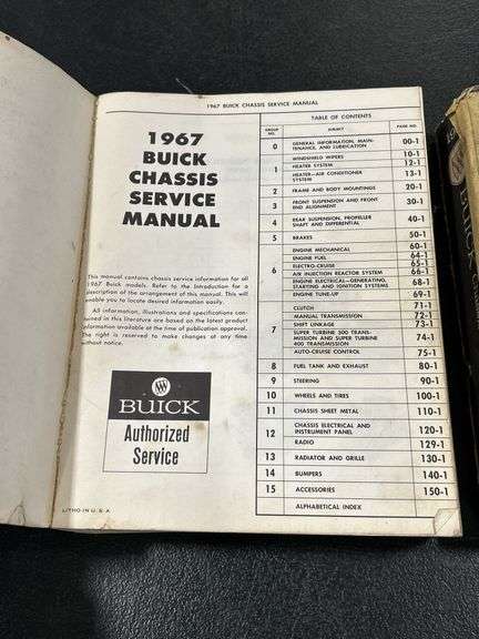 1967 & 1968 BUICK CHASSIS SERVICE MANUALS