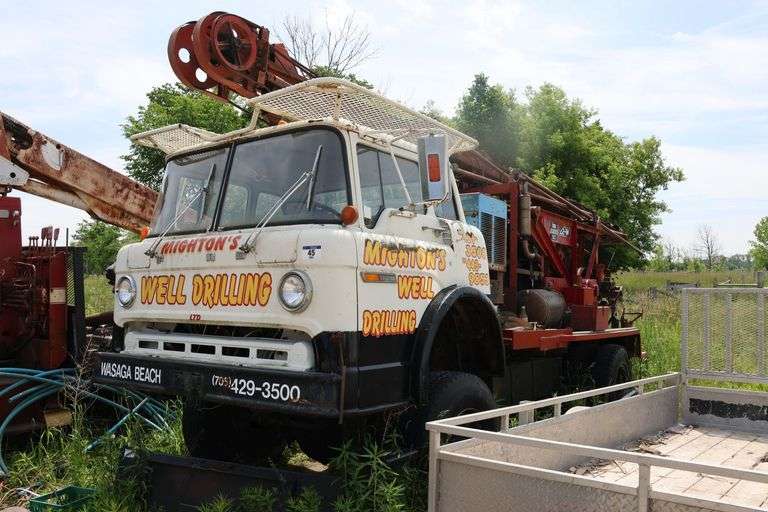 1975 FORD TRUCK & BUCYRUS ERIE 22-W DRILL