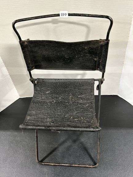 MINIATURE ANTIQUE FOLDING CHAIR