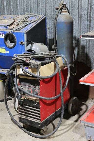 LINCOLN ELECTRIC WIRE-MATIC 255 CONSTANT VOLTAGE DC ARC WELDING POWER SOURCE & WIRE FEEDER