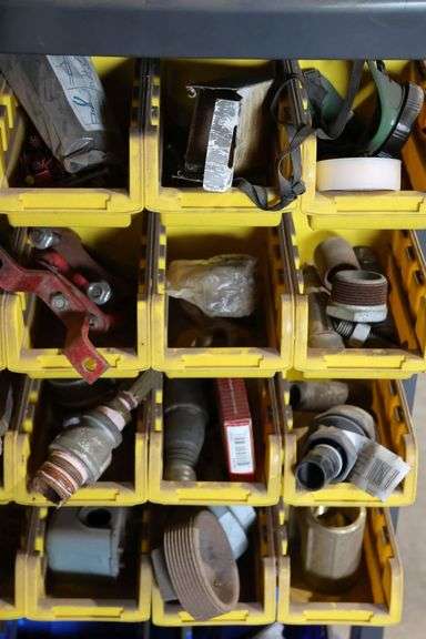 ROLLING TOOL CADDY SHELF WITH CONTENTS