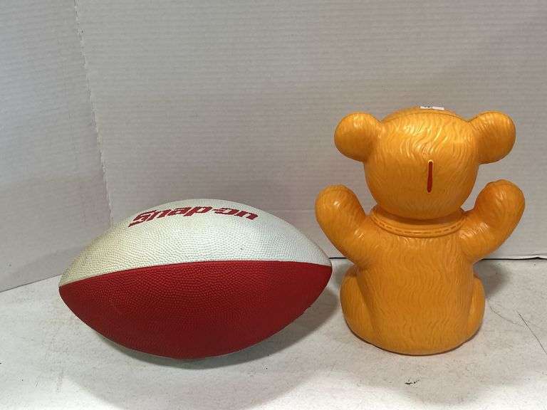 SNAP ON FOOTBALL & ROYAL TOY INC. PLASTIC BANK