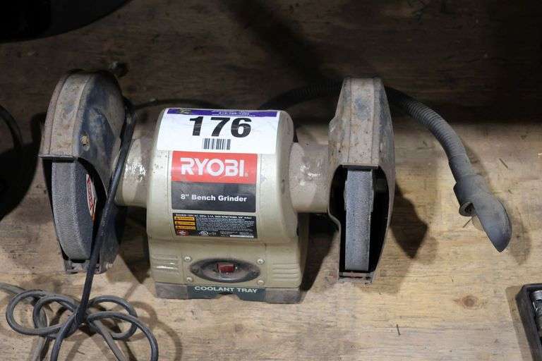 RYOBI 8" BENCH GRINDER - MODEL W0219 12141