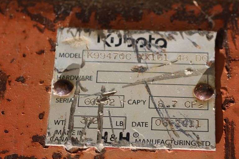 KUBOTA 44" DITCHING BUCKET